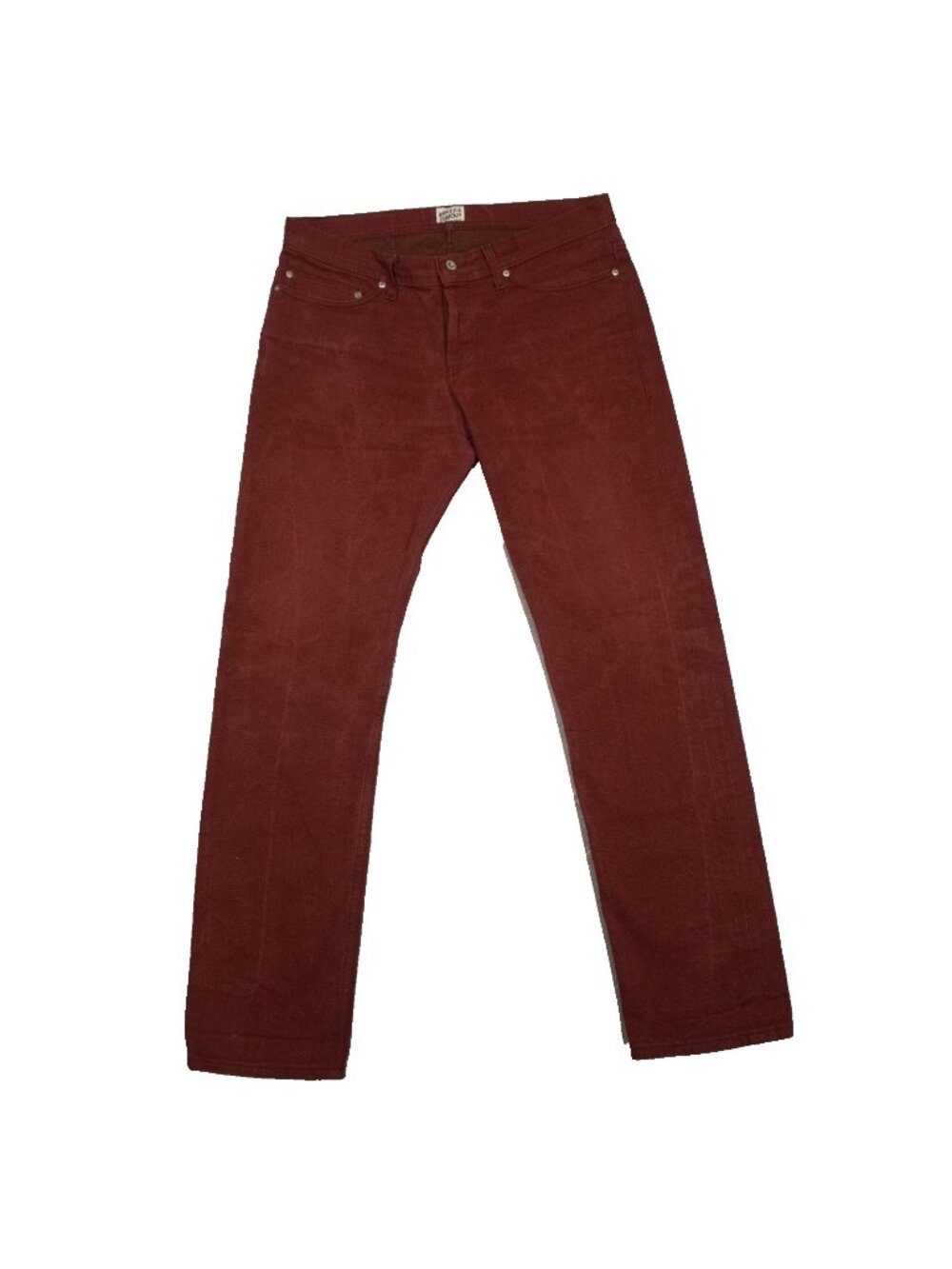 Naked & Famous Weird Guy Pomegranate Denim Selvedge Jeans Japan 34x33